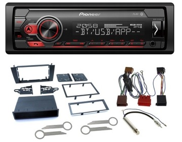 Pioneer mvh-s310bt bluetooth mp3 автомагнитола audi a4 b5, фото