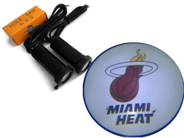 Welcoming light logo miami heat max power 2x7w, фото