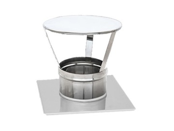 Visor nozzle on chimney umbrella with a base fi 200mm, фото
