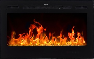 Fireplace aflamo black 1500 в 91, 5 x 54, 4 x 14 centimeters, фото