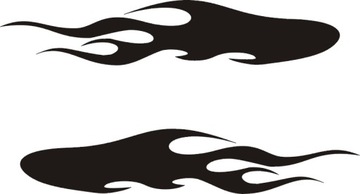 Flame fires fire stickers 404 - 6p different colors, фото