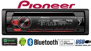 Pioneer deh-s410bt usb bt mp3 cd автомагнитола автомобильное, фото