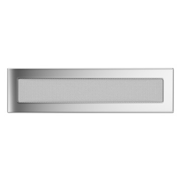 Lattice fireplace ventilation 11x42 nickel-plated, фото