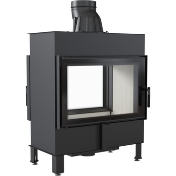 Fireplace steel grilles lucy console 14 kw black, фото