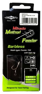 Hooks soil, float, with the leader, with the leader spike mikado hmfp01w 10 pcs., фото