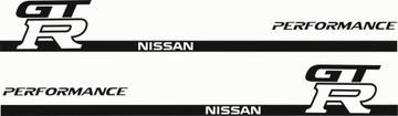 Наклейка наклейки nissan gt-r черный матовый новый, фото