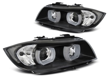 Фонаря перед bmw e90 e91 led подсветка angel глазки кольца 3-дверный, фото