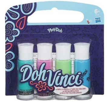 Weight plastic play doh dohvinci tubes additional 4-pak, фото
