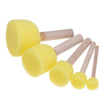 Brush set gabkowych 5pcs for painting template, фото