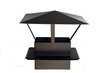 Nozzle chimney visor envelope 14x27 black, фото