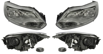 Headlights ford focus mk3 2010-2014 silvery le+ rights, фото