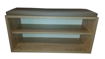 Cabinet shoes with seat meb - leb 90 x 40 x 32, 2 centimeters sonoma oak, фото