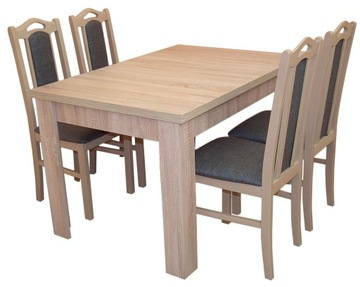 Complete stand rectangular 120 x 80 centimeters folding myself to 165 centimeters + chairs 4 pieces sandow, фото