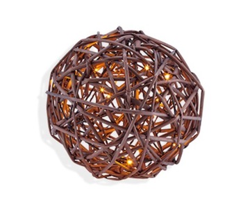 Ball rattan 30 led backlight vintage decor vacation, фото