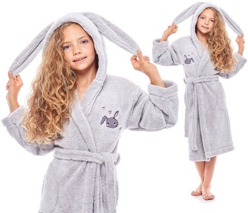 Warm lovely robe girlish hood ears 122, фото