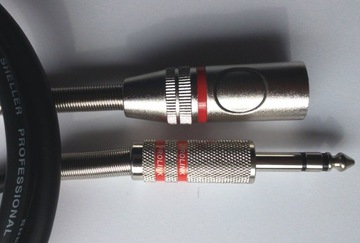 Шеллер стерео кабель / Джек 6.3 S / XLR чоловічий 2 м