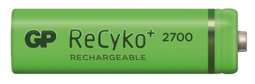 Потужні акумулятори AA R6 2700mAh GP ReCyko + R2U