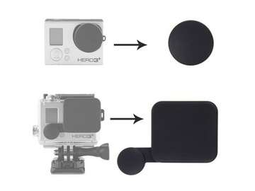 Задня кришка GoPro Hero 3 + 4 Black SILVER