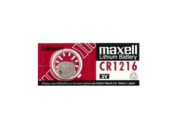 литиевая батарея Cr1216 Maxell 1216 ECR1216 DL1216