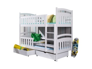 2-местная двухъярусная кровать TOMEK 90X200 + матрасы