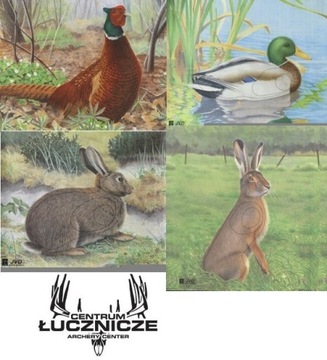 Бумажный щит 2D 1:1 фазан утка кролик Заяц