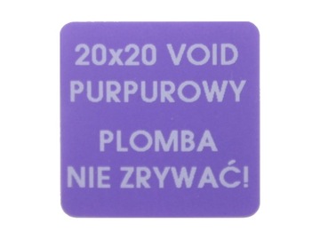 Друк наклейки 20x20 фіолетовий порожнеча 250шт