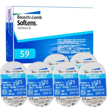 Линзы SOFLENS 59 6 шт. BC 8.6 мощность -2,75
