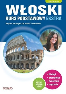 Włoski Kurs podstawowy dla początkujących A1-A2 /KSIĄŻKA + 2CD + CD MP3/