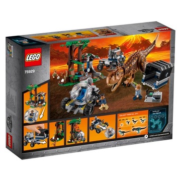фото ориг. №10, Pads lego jurassic world set escape in front of dinosaur karnotaurem 75929