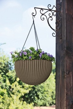 Keter Sphere Planter коричневый подвесной цветочный горшок