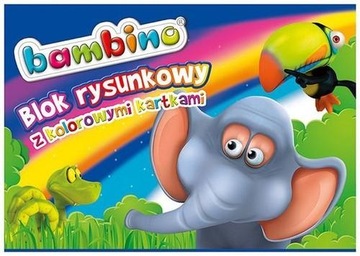 БЛОК ДЛЯ ЧЕРТЕЖЕЙ BAMBINO А4, 16 листов, цветной