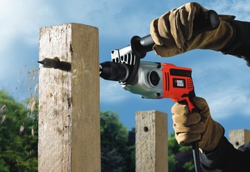 Ударная дрель 1100 Вт Black+Decker KR1102K-QS