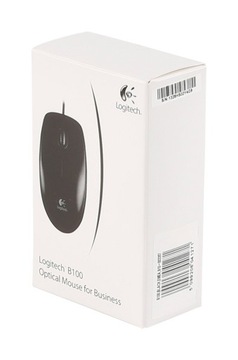Mysz przewodowa Logitech B100 czarna USB 800 DPI