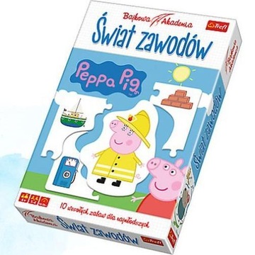 Trefl Bajkowa Akademia Peppa Pig Świat Zawodów Zabawa Gra dla dzieci 4+