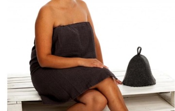 SAUNA KILT 100% BAWEŁNA NIEBIES MĘSKI 50/140 GUZIK