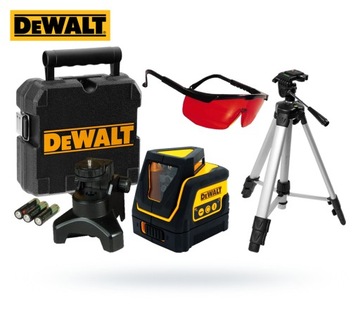 Лазерный лазер DeWALT DW0811 с ​​перекрестным обзором на 360+ ОЧКИ+ ШТАТИВ