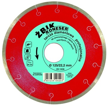 TARCZA DIAMENTOWA ŻBIK KONESER 125 MM GRES MARMUR