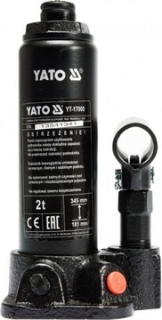 PODNOŚNIK TŁOKOWY SAMOCHODOWY SŁUPKOWY HYDRAULICZNY LEWAREK 2 TONY YATO
