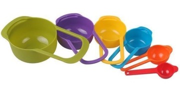 6x КУХОННЫЕ МЕРНЫЕ КРУЖКИ МЕРНЫЕ ЛОЖКИ