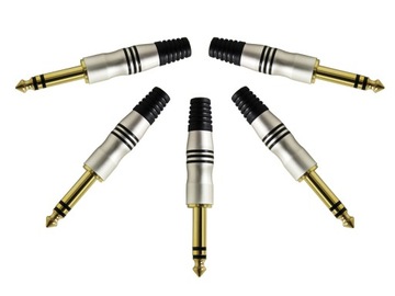 ZŁĄCZE ADAM HALL WTYK JACK 6.3mm STEREO NA KABEL