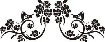 Naklejka na ścianę Naklejki na meble Naklejki do Salonu Kwiaty Ornament 29
