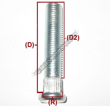 MDC LONG PINS для колесных дисков 12x1,5 14,2 72 мм TOYOTA HYUNDAI MAZDA VOLVO