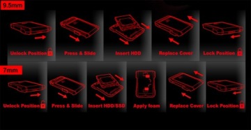 Внешний корпус ADATA XPG 2.5 для HDD SSD с интерфейсом USB 3.1