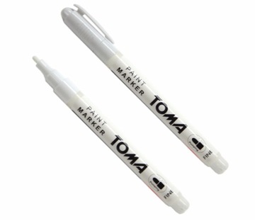 Marker OLEJOWY 1,5mm biały Toma Fine MARKERY PISAK