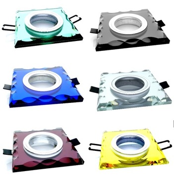 Oprawka LED halogen AFFI kryształ szklana + GU10