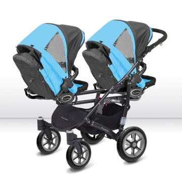 TWINNI BabyActive - коляска для близнецов TWINNY 2в1