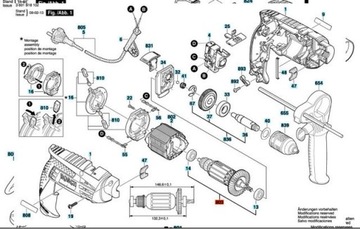 РАБОЧЕЕ КОЛЕСО BOSCH GSB 1600 GSB 16 RE ОРИГИНАЛ