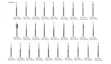 *NAILTECH* АЛМАЗНАЯ ФРЕЗА С БОЛЬШИМ ВЫРЕЗОМ № 45 — 2,3 мм