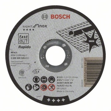 Bosch tarcza tnąca prosta Expert for Inox 115mm