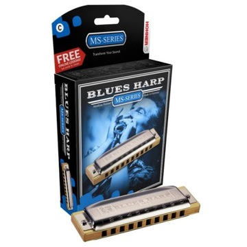 Hohner Blues Harp D губная гармошка + футляр